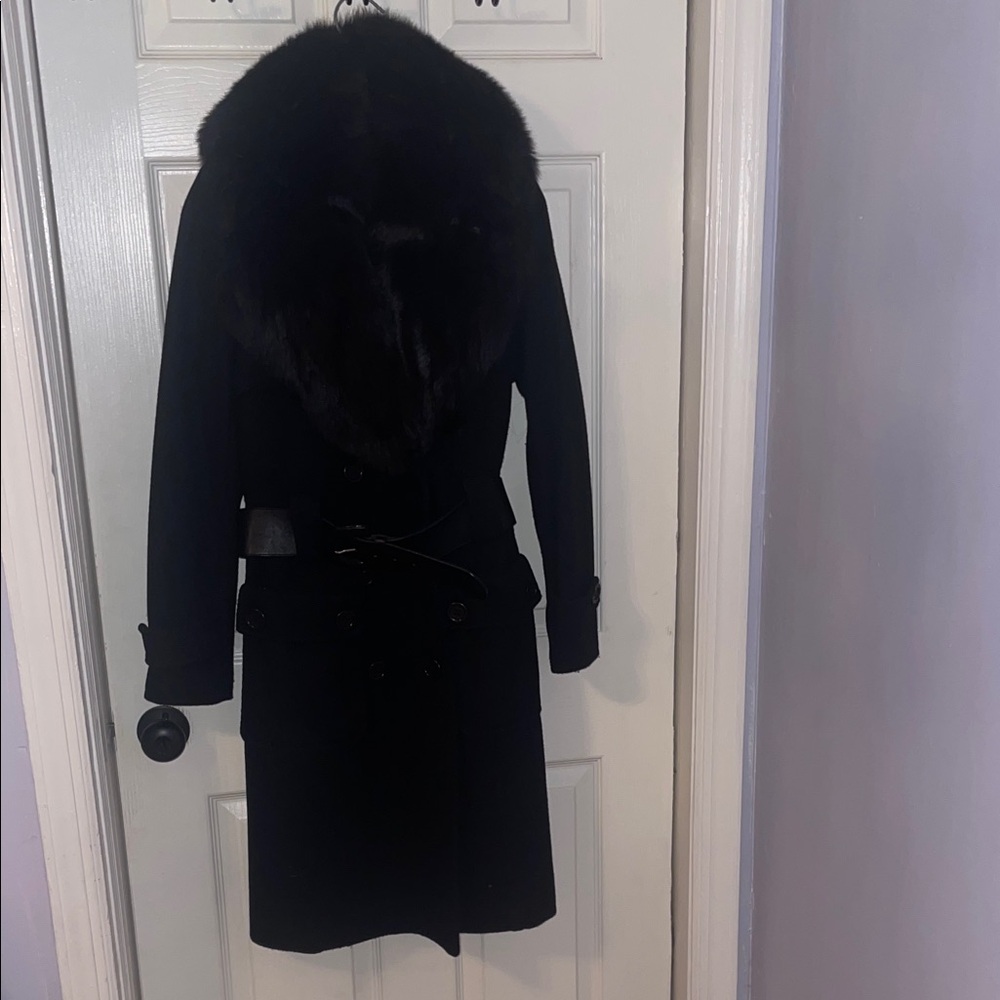 Chic Italian designer wool coat